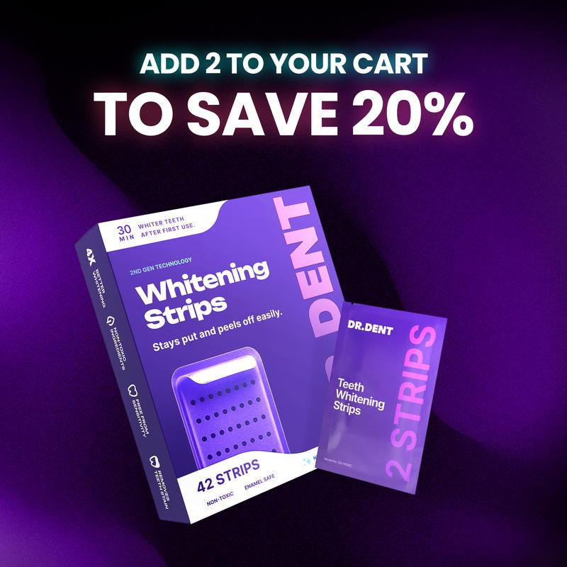 Purple Whitening Tooth Strips